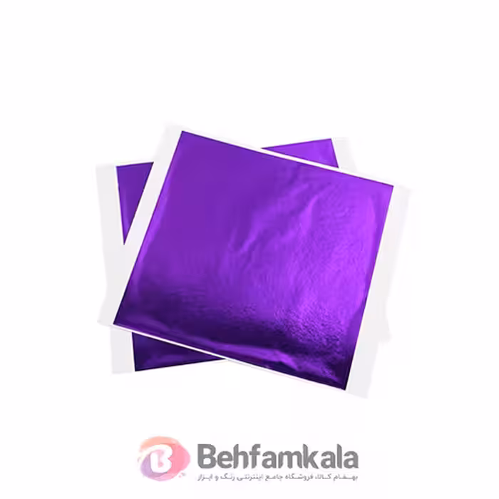 ورق طلا استیل بنفش 100 عددی