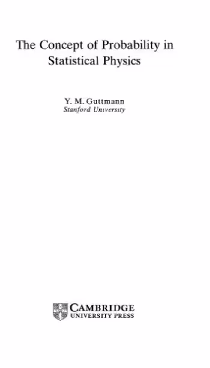 خرید و دانلود نسخه کامل کتاب The concept of probability in statistical physics