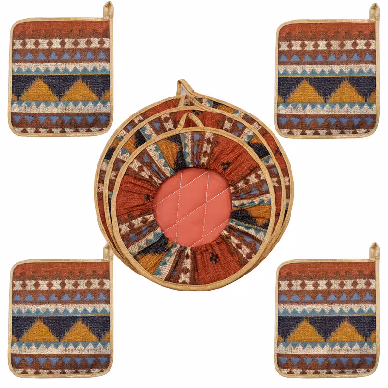 سرویس آشپزخانه 7 تکه طرح گبه کد LR2224 | کالا مکس