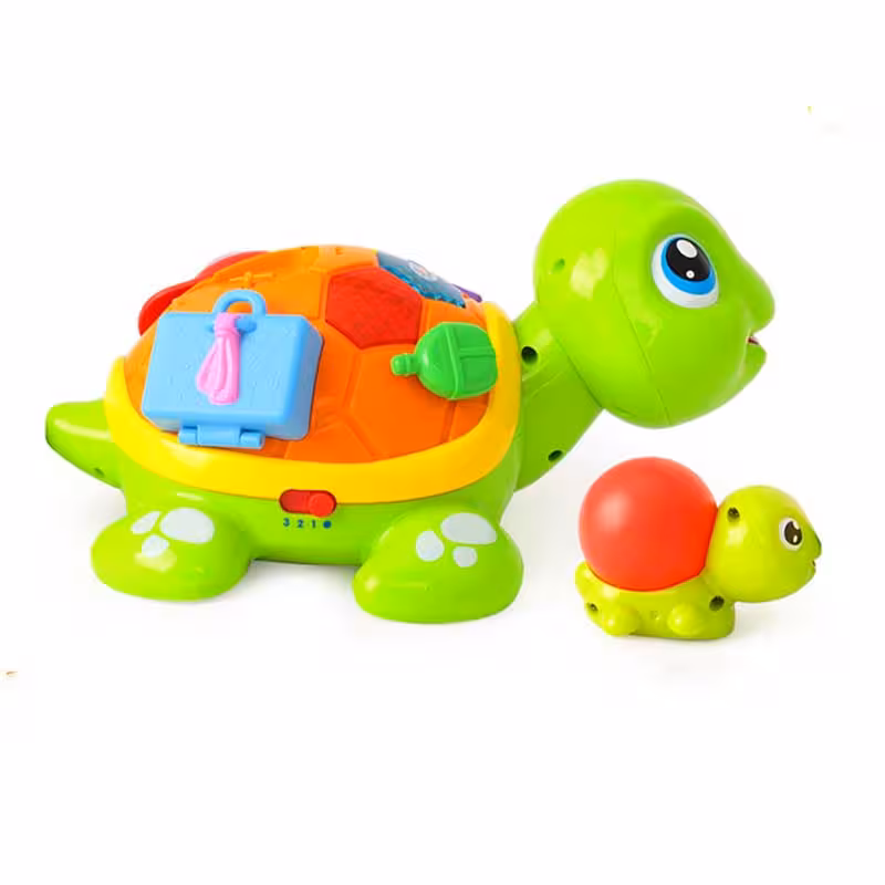 اسباب بازی نوزادی موزیکال لاکپشت مادر و فرزند هولا تویز Hola مدل 868