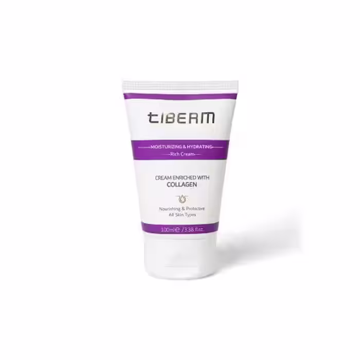 کرم کلاژن تیبرم (مرطوب کننده) حجم 100 میل Tiberam Collagen Hydrating and Moisturizing Cream