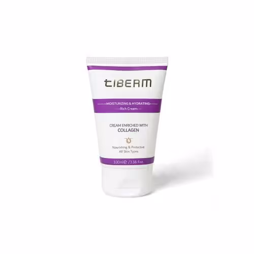 کرم کلاژن تیبرم (مرطوب کننده) حجم 100 میل Tiberam Collagen Hydrating and Moisturizing Cream