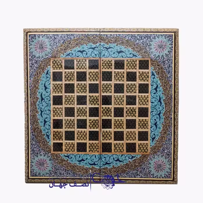 تخته نرد و شطرنج 35 سانتی تذهیب کدt351