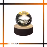 گوی شبخواب کریستالی سه بعدی مدل ابر و باران