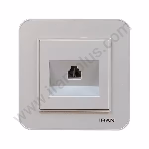 تلفن تک سوکت (2خط) مدل ارس نقره ای