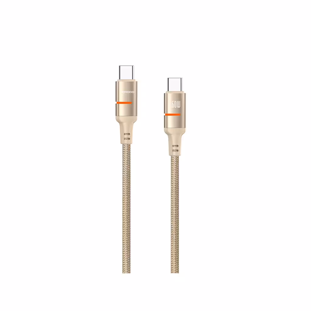 کابل تایپ سی به تایپ سی پرودو Porodo PD-CBL0028 USB-C To USB-C LED Light Cable