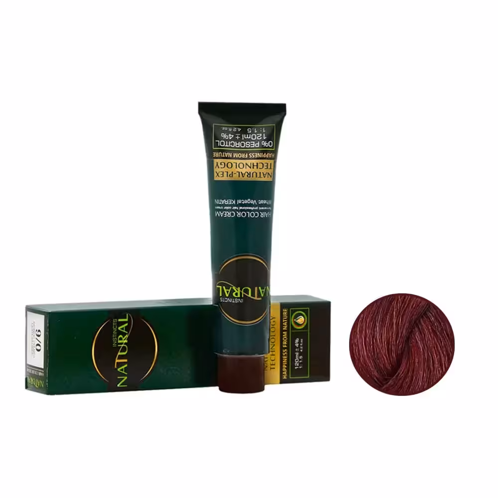 رنگ مو نچرال شماره 7.20 حجم 120 میل رنگ شرابی بادمجانی روشن