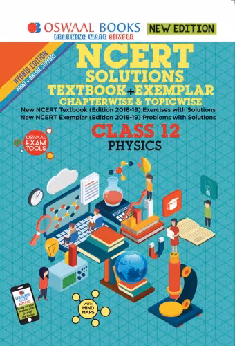 خرید و دانلود نسخه کامل کتاب Oswaal NCERT Solutions Textbook   Exemplar Class 12 Physics for NEET AIPMT IIT JEE Main and Advanced