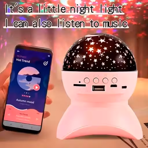 اسپیکر رقص نور کهکشانی چراغ خواب مدل XY-890 LED