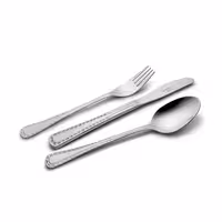 سرویس قاشق و چنگال ناب استیل 86 پارچه مدل برلین ساده