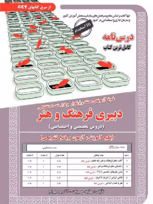 استخدامی دبیری فرهنگ و هنر (حیطه تخصصی) حسینیان سامان سنجش