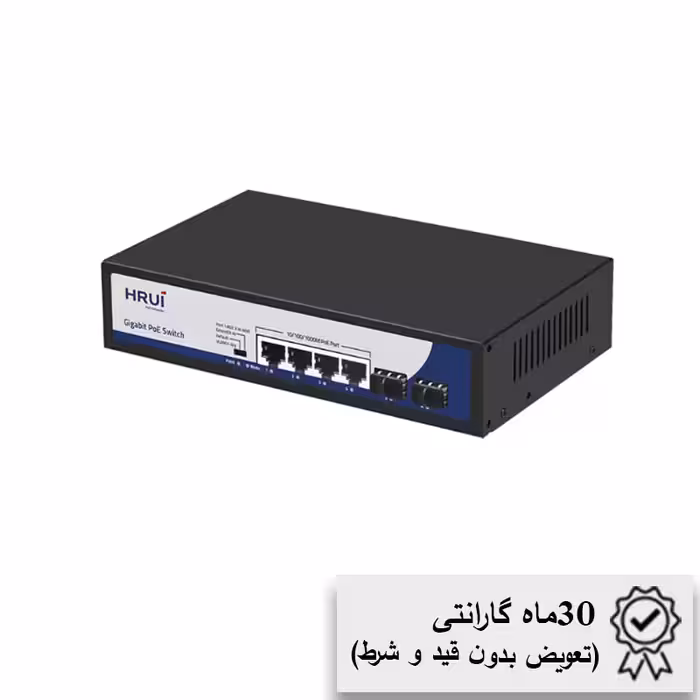 خرید و قیمت سوئیچ شبکه POE چهار پورت HR900-AF-42N - فنون امن