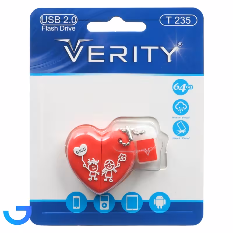 جزئیات ، قیمت و خرید فلش مموری عروسکی وریتی مدل Verity T235 USB2.0 Flash Memory - 64GB | فروشگاه آریا