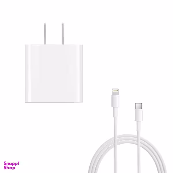 شارژر دیواری مدل A1720 + کابل تبدیل لایتنینگ غیر اصل