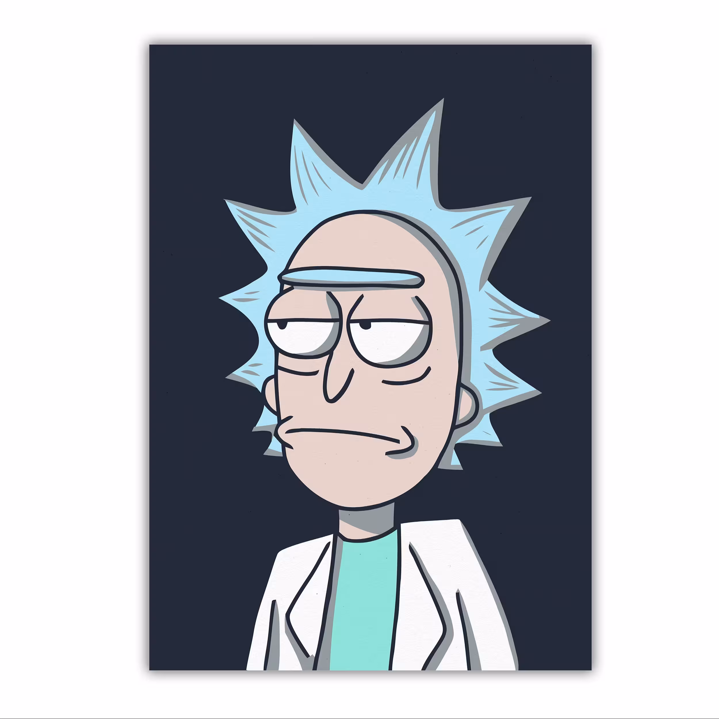تابلو شاسی مدل ریک و مورتی Rick and Morty سایز 20 در 28 کد 2