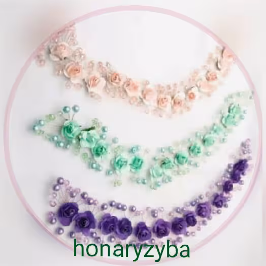 ریسه گل و مروارید(دست ساز)