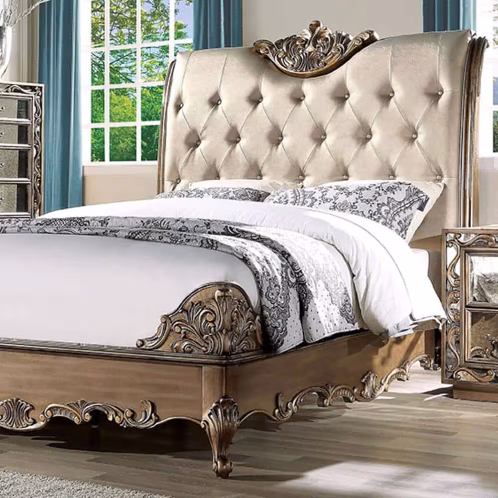 تخت خواب دو نفره کلاسیک مدل آیوونا سایز 160 در 200 سانتیمتر