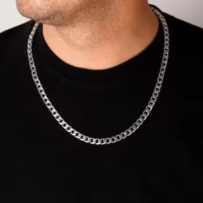 زنجیر مردانه کارتیر 7/5 میل با استیل 304 درجه یک .کد z21.