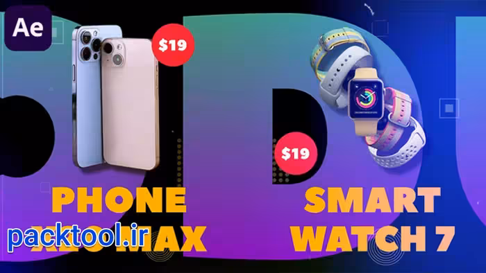 پروژه افتر افکت اسلایدشو تبلیغاتی معرفی محصول Product Promo&Slideshow - پک تول