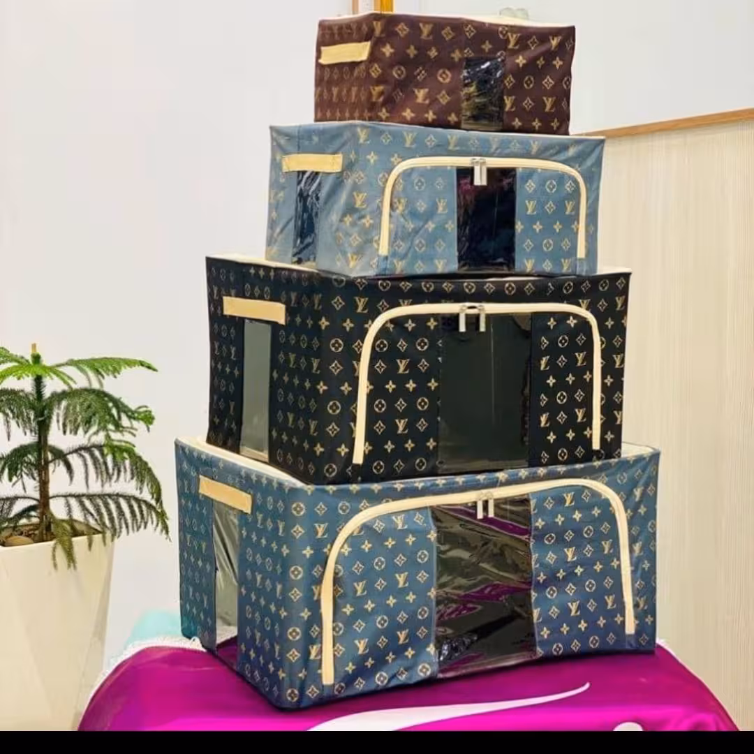 بقچه ی لباس وباکس تلق دار واسکلت فلز دار سایزچهارم