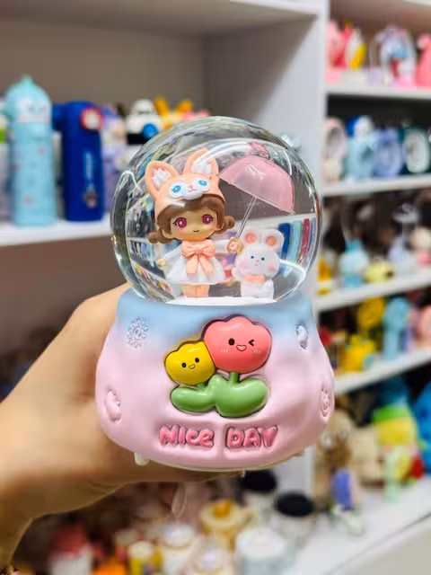 گوی موزیکال سه بعدی دخترچتردار3