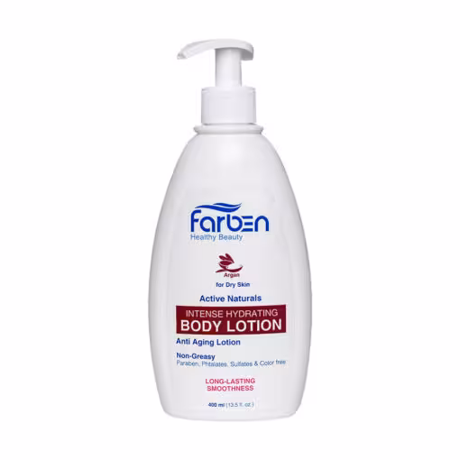 لوسیون بدن آبرسان پوست خشک حاوی روغن آرگان فاربن ا Farben Argan Intense Hydrating Body Lotion