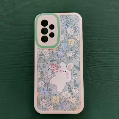 قاب فانتزی خرگوش و گل سامسونگ S21 fe