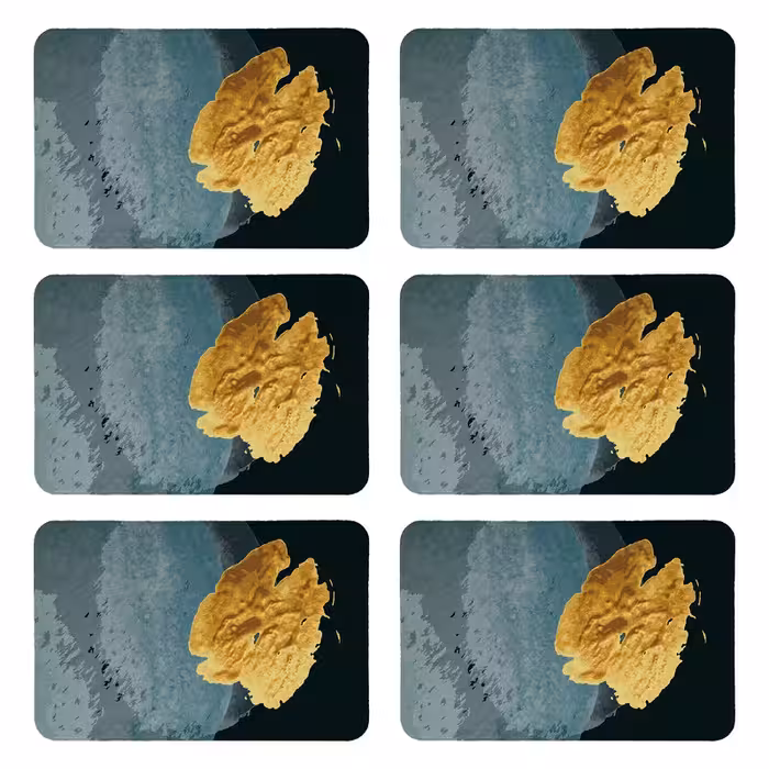 زیربشقابی طرح مدرن کد 8952 بسته 6 عددی | کالا مکس