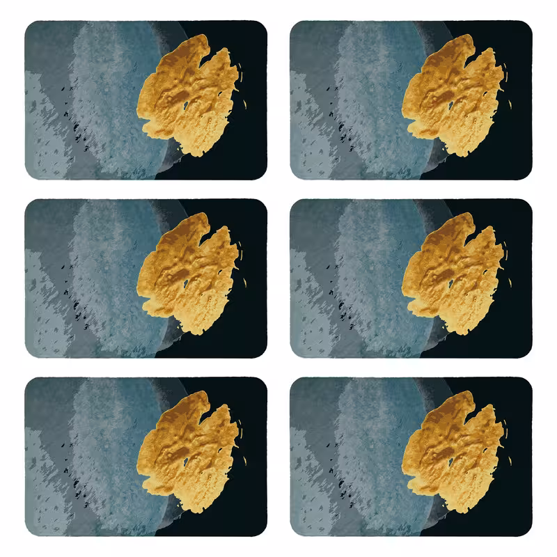 زیربشقابی طرح مدرن کد 8952 بسته 6 عددی | کالا مکس