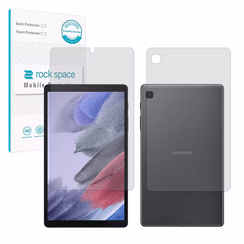 گلس صفحه نمایش و پشت تبلت سامسونگ Galaxy Tab A7 Lite 8.7 مدل نانو هیدروژل مات برند راک اسپیس کد LL