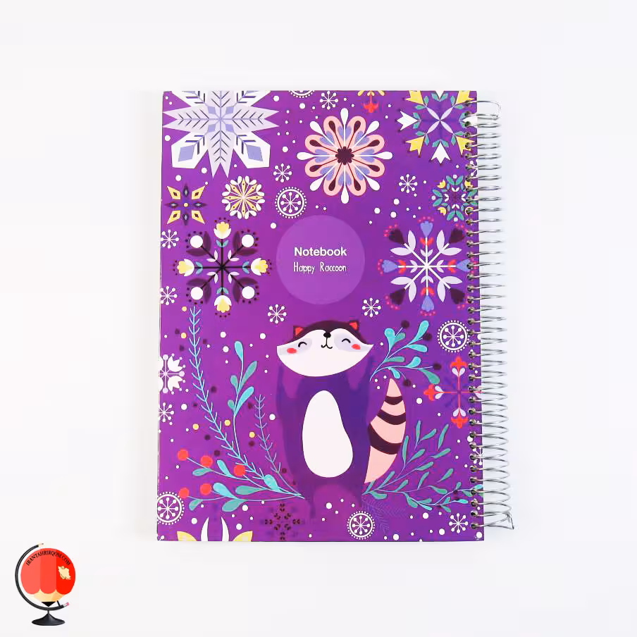 دفتر مشق 100 برگ سیمی طرح راکون پاپکو