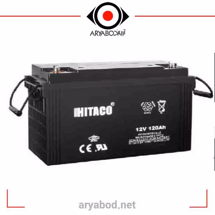 باتری یو پی اس 12ولت 120آمپر ساعت هیتاکو HITACO