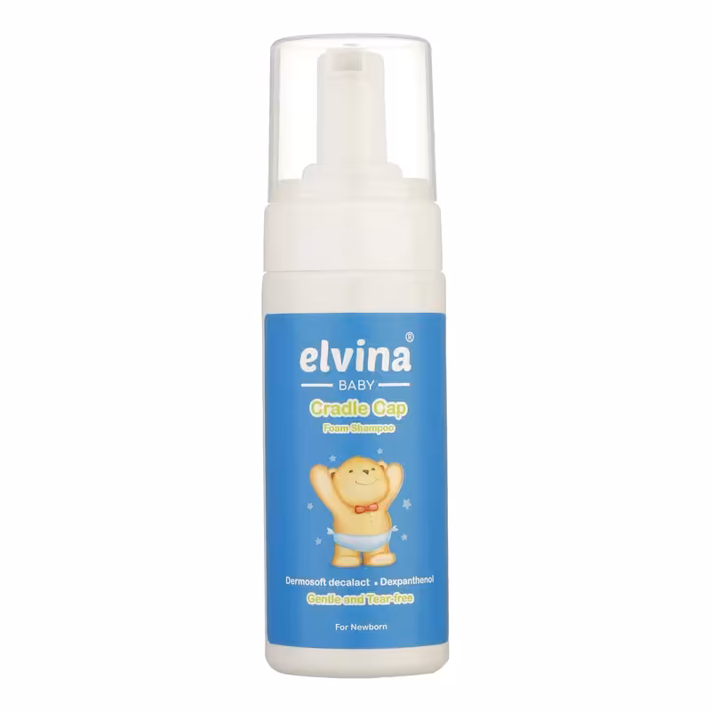 فوم شستشوی پوست‌های چرب سر نوزاد (کردل کپ) الوینا