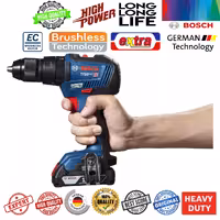 دریل پیچ گوشتی شارژی چکشی بوش مدل فوق حرفه ای  GSB 18V-50 Brushless   2 Extra