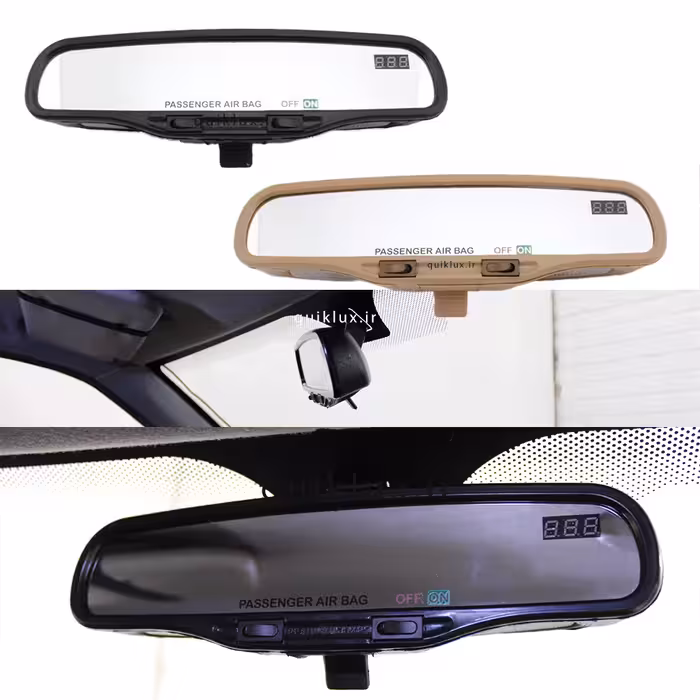 آینه وسط خودرو مدل کاپریسی ولت متر دار