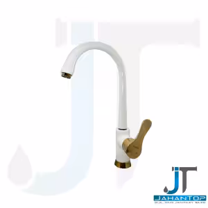 شیر اهرمی ظرفشویی ونوس سفید طلایی آریانا