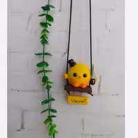 آویزماشین  جوجه اروم برون پسر کلاه دار | amazonchi