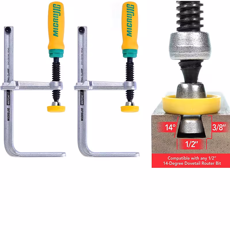 گیره نجاری DVC-538K2 MATCHFIT Dovetail