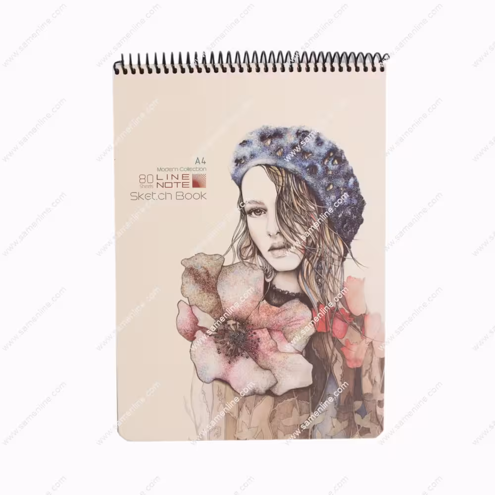 دفتر طراحی لاین نوت سایز A4 مدل MODERN COLLECTION