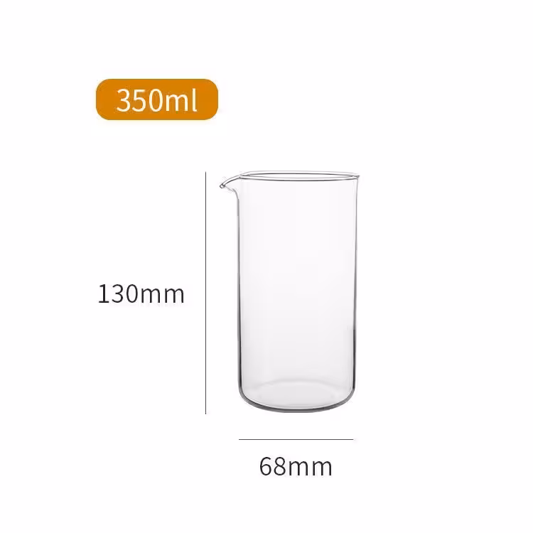 شیشه یدک فرنچ پرس 350 سی‌سی وارداتی