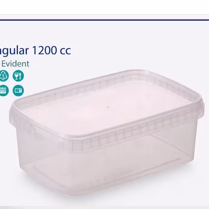 ظرف 1200 سی سی طب پلاستیک تعداد در کارتن 120 عدد