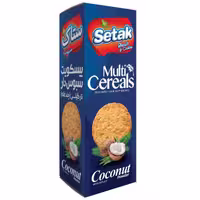 بیسکویت سبوس چند غله نارگیلی فیتنس ستاک 320 گرمی