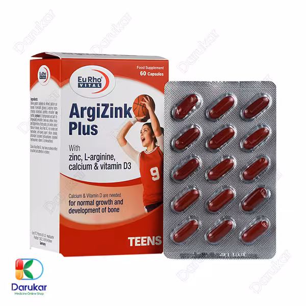 کپسول آرژی زینک پلاس یوروویتال 60 عدد