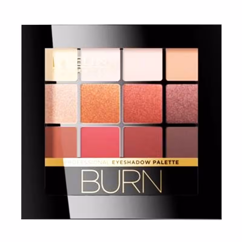 اولاین پالت سایه 12 رنگ 12 گرم مدل BURN شماره 03 EVELINE BURN