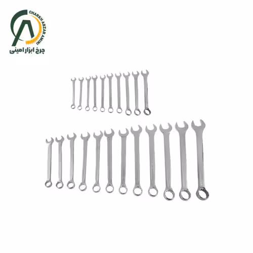 مجموعه 22 عددی آچار یکسر تخت یکسر رینگ آتا مدل BX2200
