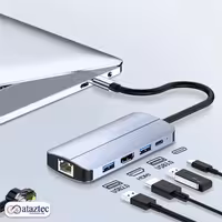 مبدل و هاب 9 پورت USB و RJ45 مدل BYL-2206