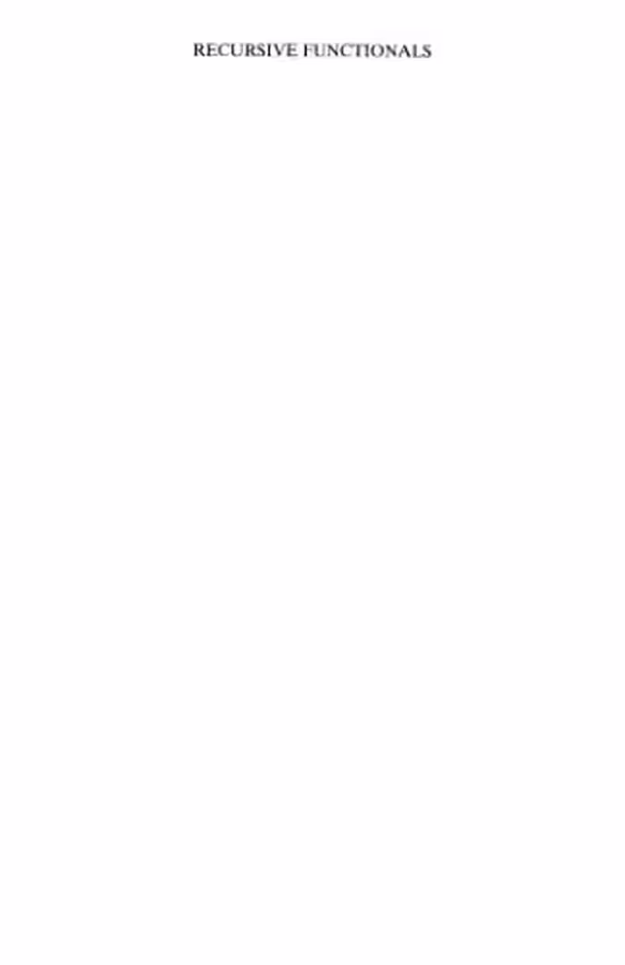 خرید و دانلود نسخه کامل کتاب Recursive functionals
