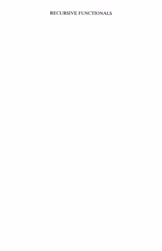 خرید و دانلود نسخه کامل کتاب Recursive functionals