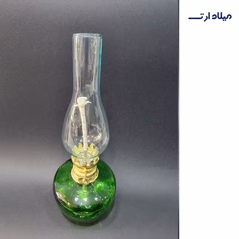 چراغ گرد سوز سبز ارتفاع24 قطر8