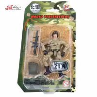 اکشن فیگور سرباز کوچک با تجهیزات نظامی برند ام اند سی WORLD PEACEKEEPERS